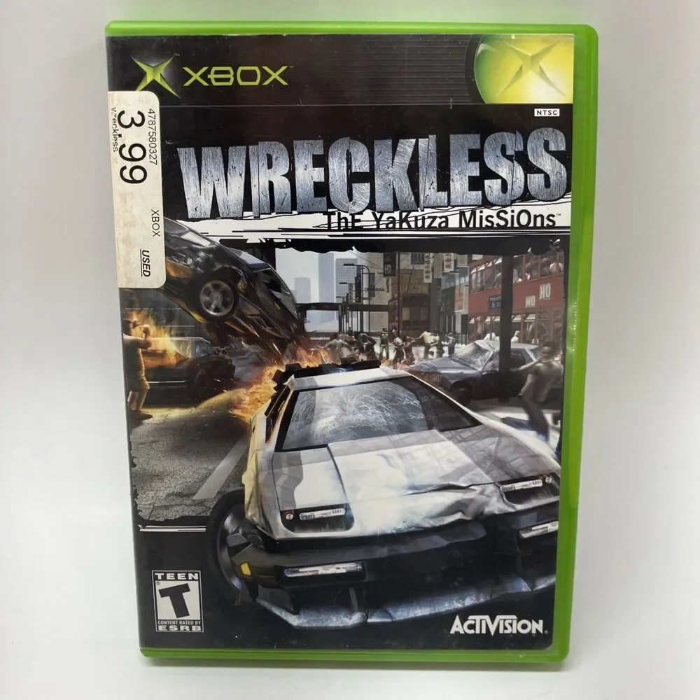 Wreckless: The Yakuza Missions Xbox Original CIB Complete Tested Light Scratches